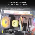 CORSAIR WAK iCUE LINK TITAN II 360 RX RGB White