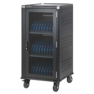 Manhattan 181273 Wagen / Schrank für das Management mobiler Geräte Wagen zur Verwaltung tragbarer Geräte Schwarz