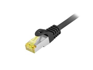 Equip Cat.6A S/FTP Outdoor-Patchkabel, 0,5m, schwarz