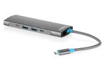 DIGITUS USB-C Docking Station, 8-Port, HDMI, USB, RJ45, PD