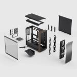 Fractal Design Summit Black TG Light Tint Midi Tower Schwarz