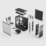 Fractal Design Summit Blackout TG Light Tint Midi Tower Schwarz