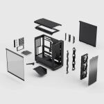 Fractal Design Summit Ambience Blackout TG Light Tint Midi Tower Schwarz