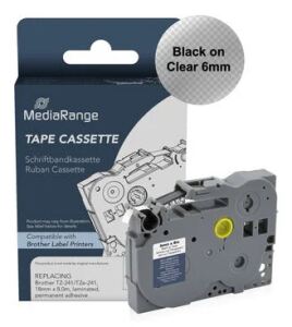 MediaRange Schriftbandka. Brother TZ-111/TZe-111 6mm, 8m sw