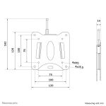 Neomounts WL15-633BL1 Tablet-Wandhalterung - Max. 3 kg | 6,6 lbs - fest