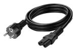 MediaRange IEC-Netzkabel 2.5m Schuko Kleeblatt-Kupplung C5