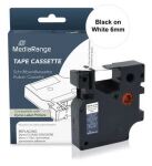 MediaRange Schriftbandka. Dymo D1/43613/S0720780 6mmx7m sw