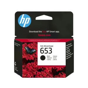 HP Tinte schwarz 360 S.       No.653 ca. 360 Seiten