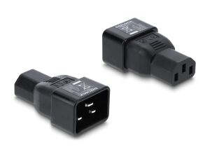 DeLOCK Netzadapter IEC 60320 - C20 auf C13, Stecker / Buchse, 10 A, gerade