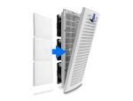 DELOCK 3 Axiallüfter 230 V AC mit Filter 418 x 180 x 84 mm