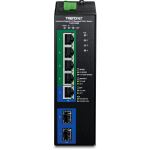 TRENDnet Industrie Switch 7-port Gbit PoE+ L2 IP30 Meta