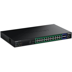 TRENDnet 28-Port 2.5G PoE++ Web Smart Switch 10SFP+ Slots