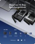 Geh. IcyBox Diamond Case 3710 10-Bay 2,5"/3,5"...