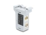 DELOCK RJ45 Kupplung CAT.6A Dual Bu > Bu grau
