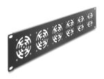 DELOCK 19" Rackblende für 6 Lüfter 60 x...