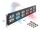 DELOCK 19" Rackblende für 6 Lüfter 60 x 60mm 2 HE dunkelgrau