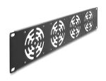 DELOCK 19" Rackblende für 4 Lüfter 80 x...