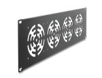 DELOCK 19" Rackblende für 4 Lüfter 92 x...