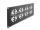 DELOCK 19" Rackblende für 4 Lüfter 92 x 92mm 3 HE dunkelgrau