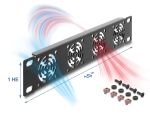 DELOCK 10" Rackblende für 4 Lüfter 40 x...