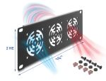 DELOCK 10" Rackblende für 3 Lüfter 60 x...
