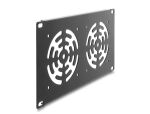 DELOCK 10" Rackblende für 2 Lüfter 92 x...