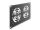 DELOCK 10" Rackblende für 2 Lüfter 92 x 92mm 3 HE dunkelgrau