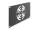 DELOCK 10" Rackblende für 1 Lüfter 120x120mm 3 HE dunkelgrau