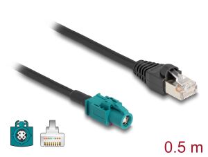Delock Kabel HSD Z Buchse zu RJ45 Stecker 0,5 m