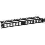 24-Port Blank Angeled Keytsone Shielded 1U Patch Panel