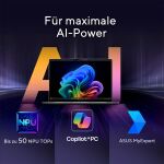 ASUS ExpertBook P5 G2 P5605CAA-PL0110X Copilot+ PC Intel Core Ultra 5 325 Laptop 40,6 cm (16") WQXGA 16 GB DDR5-SDRAM 512 GB SSD Wi-Fi 7 (802.11be) Windows 11 Pro Grau QWERTZ Deutsch