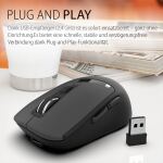 INCA IWM-512RS Wireless Maus 800-1600DPI/BT5.0 2.4GhZ