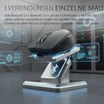 INCA IWM-512RS Wireless Maus 800-1600DPI/BT5.0 2.4GhZ