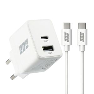EFB Ladegerät 20W USB-C + USB-A Set PD3.0 GaN QC3.0
