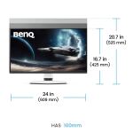 BenQ 68,6cm MOBIUZ EX271QMZ 16:9 HDMI/USB-C/DP wh.OLED 240Hz