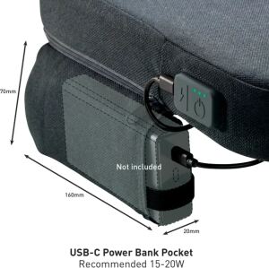 LEITZ Sitzkissen beheizbar iComfi Powerbank NICHT inkl., TÜV zertifiz.