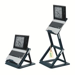 LEITZ Sitz-Steh Laptopständer 2-in-1 für Schreibtische