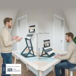 LEITZ Sitz-Steh Laptopständer 2-in-1 für...