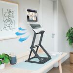 LEITZ Sitz-Steh Laptopständer 2-in-1 für Schreibtische