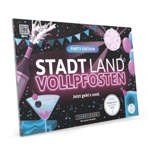 Denkriesen Stadt Land Vollpfosten Spielblock Party Edition