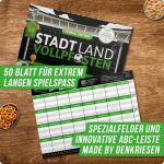 Denkriesen Stadt Land Vollpfosten Spielblock Fußball Edition