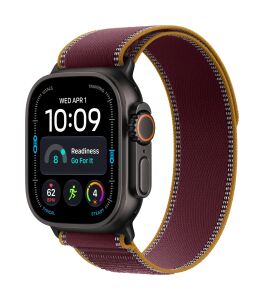 Apple Watch Ultra 4 49mm Titanium Burgundy Trail Loop M/L