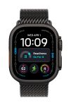 Apple Watch Ultra 4 49mm Titanium Black Milanese Loop M