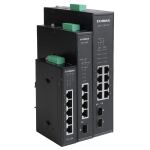 EDIMAX Industrial 10-Port Gigabit PoE+ DIN Rail Switch IP30