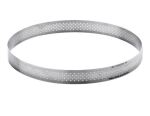 De Buyer Perforated Stainless Steel Round Tart Ring...