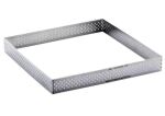 De Buyer Perforated Stainless Steel Square Tart Form 15cm...