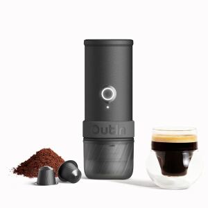 Outin OTEM-MO-01-AA-SG Reise-Kaffeemaschine Grau