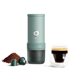 Outin OTEM-MO-01-AA-CG Reise-Kaffeemaschine Türkis