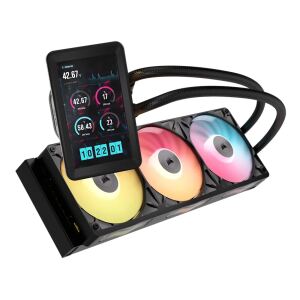 Corsair iCUE LINK TITAN II 360 RX LCD Prozessor All-in-One-Flüssigkeitskühler 36 cm Schwarz 1 Stück(e)