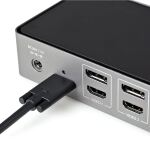 StarTech.com USB-C USB-A Dock - Hybrid Universal Triple Monitor Laptop Docking Station DisplayPort & HDMI 4K 60 Hz - 85W PD, 6x USB-Hub, GbE, Audio - USB 3.1 Gen 2 10 Gbit/s